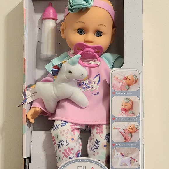 Baby Doll with Unicorn and Accessories - Picture 1 of 3